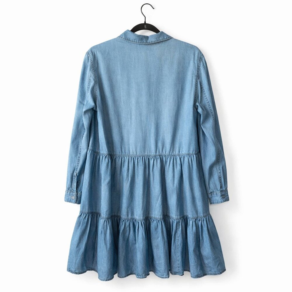 Veronica Beard Atari Chambray Tiered Western Boho… - image 2